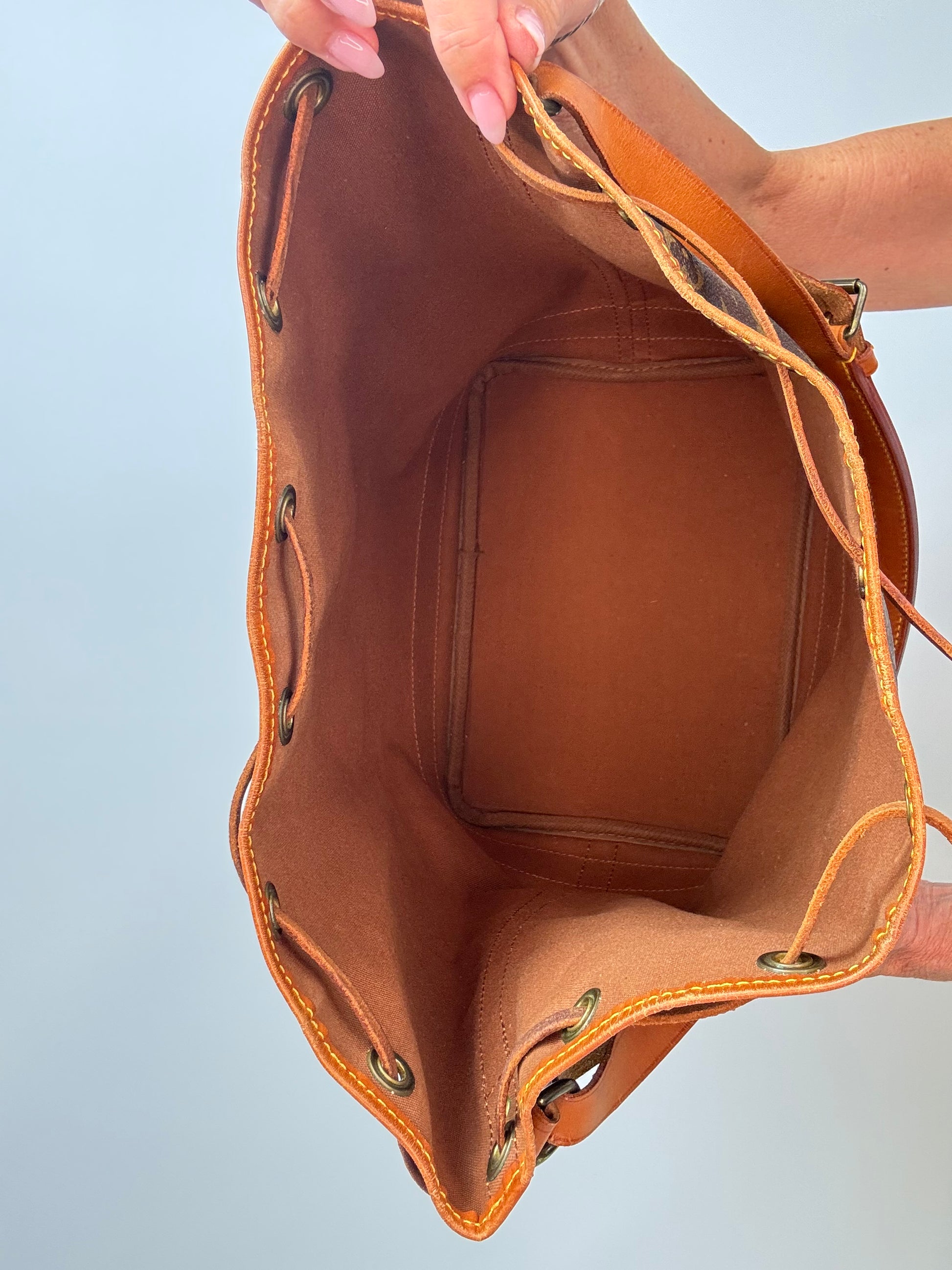 Louis Vuitton Monogram Canvas Noé Bucket Bag interior 2
