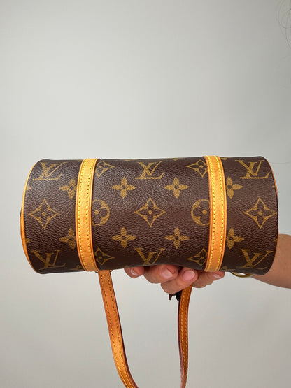 Louis Vuitton Monogram Canvas Papillon 19 bottom of handbag