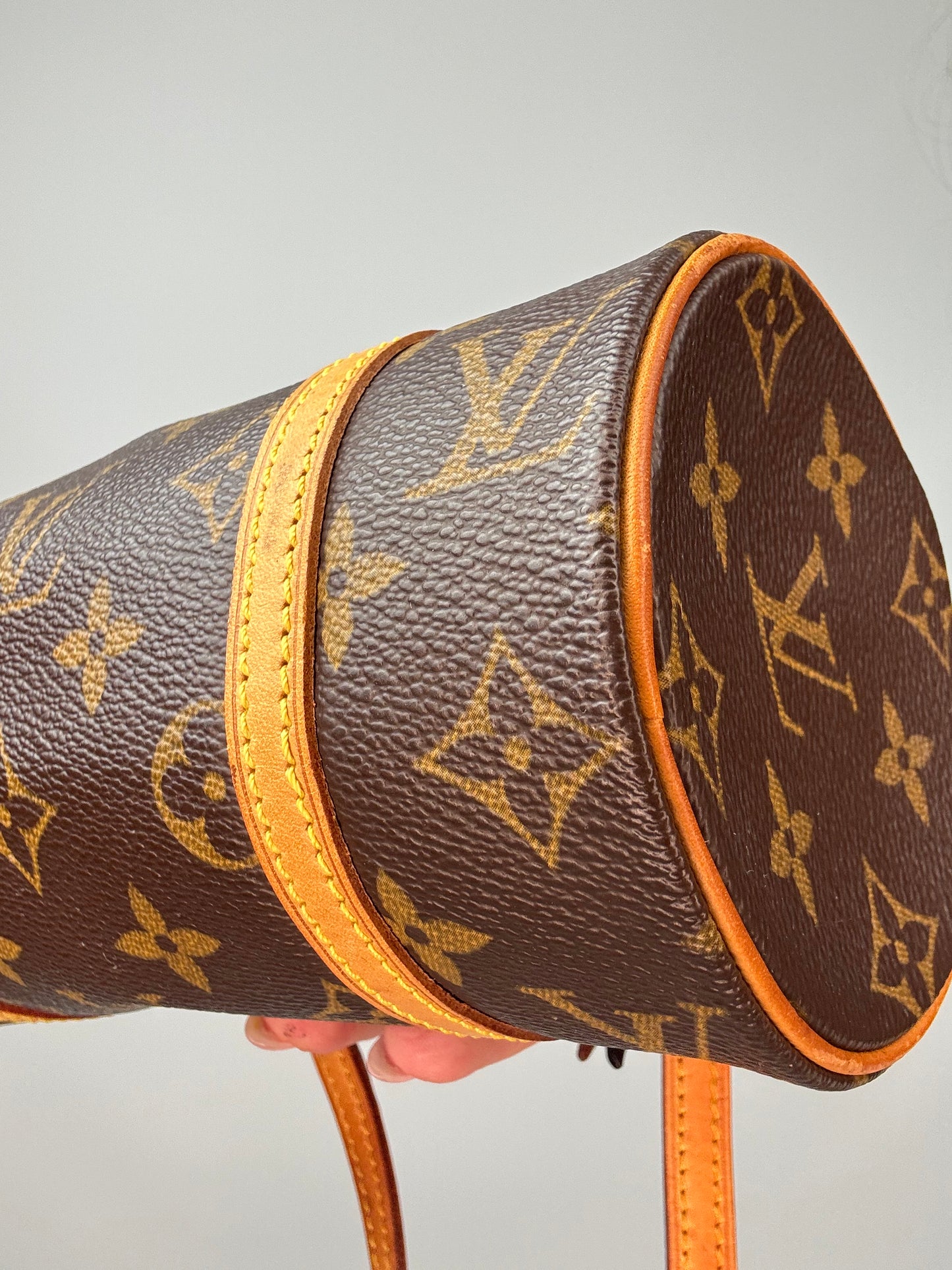Louis Vuitton Monogram Canvas Papillon 19 front right bottom