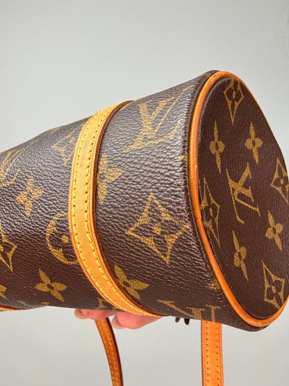 Louis Vuitton Monogram Canvas Papillon 19 front right bottom