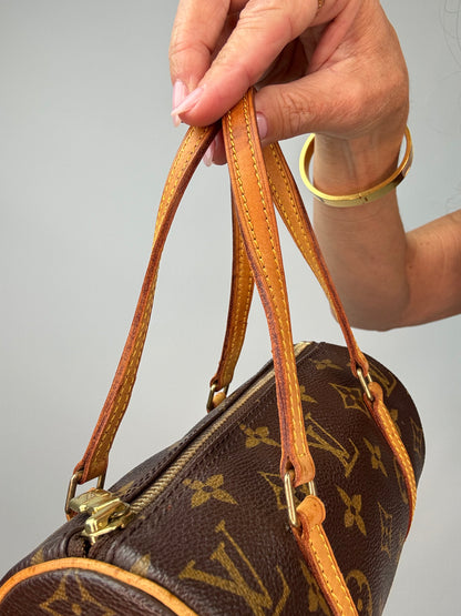 Louis Vuitton Monogram Canvas Papillon 19 top handles front left side