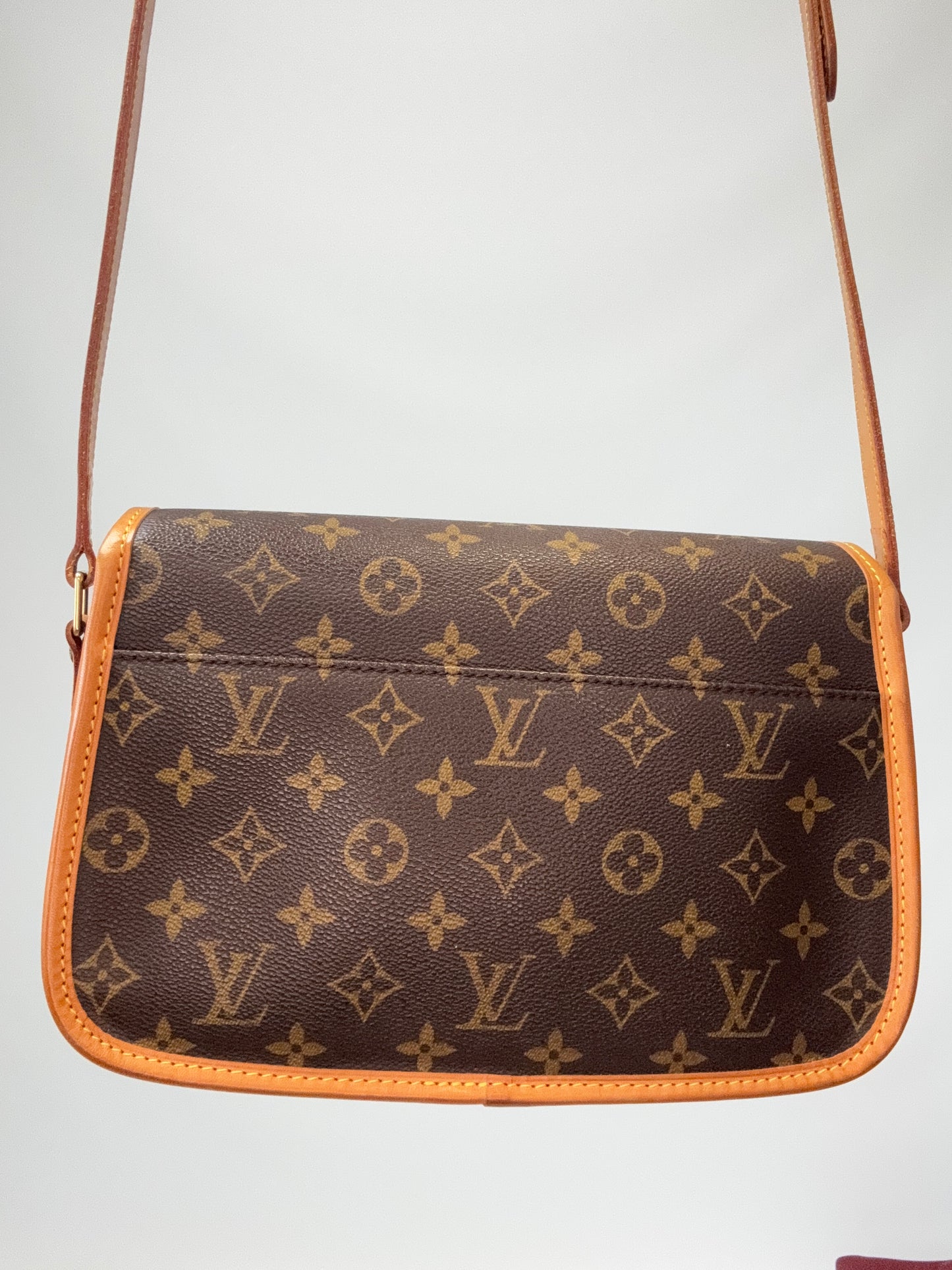 LOUIS VUITTON Monogram Canvas Sologne back of handbag