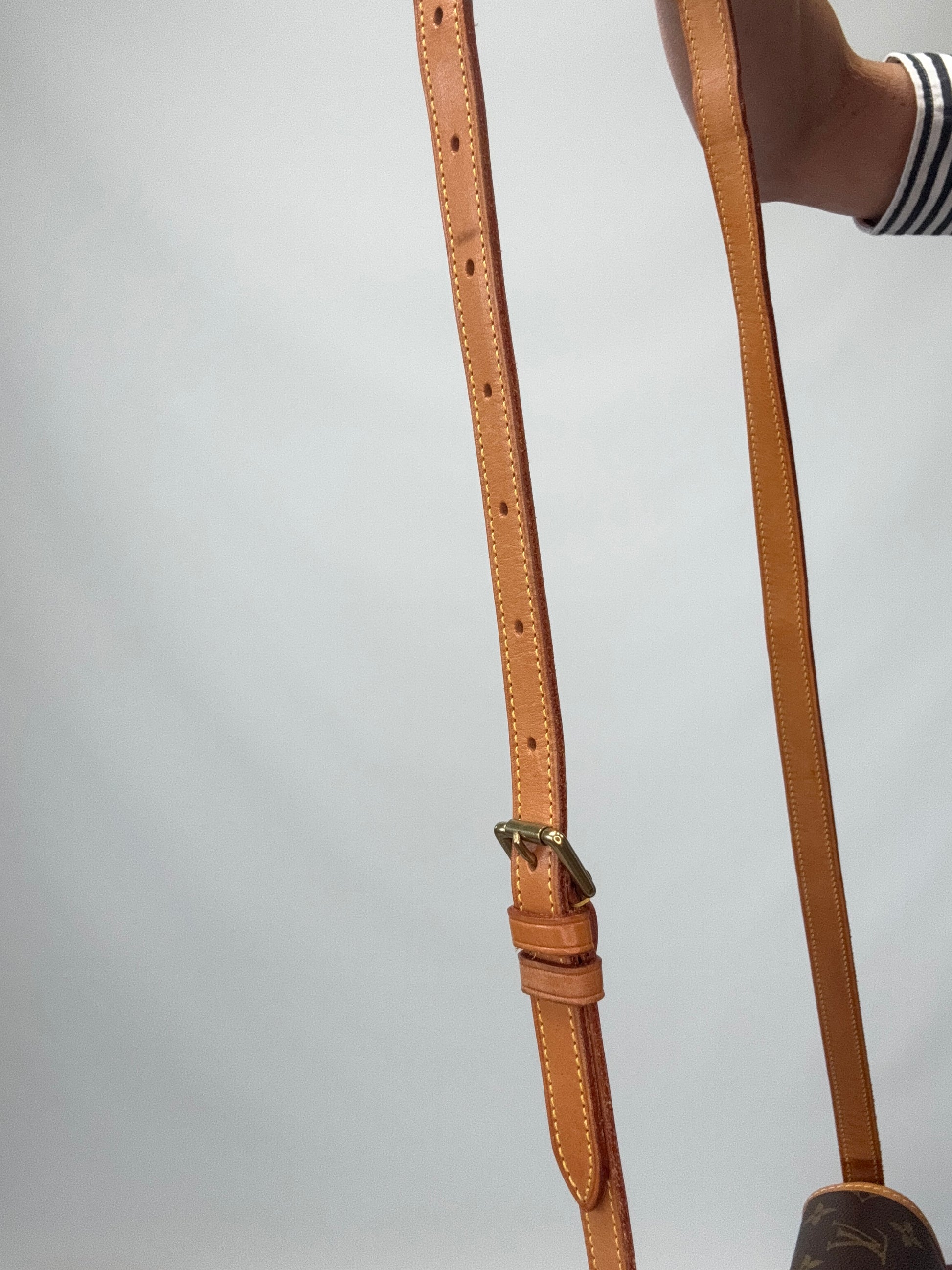 LOUIS VUITTON Monogram Canvas Sologne strap with buckle