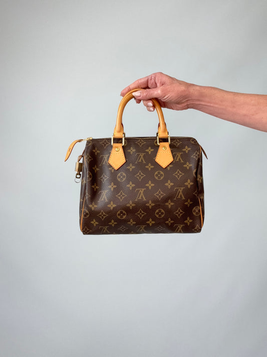 Louis Vuitton Monogram Canvas Speedy 25 – 2002 back of handbag