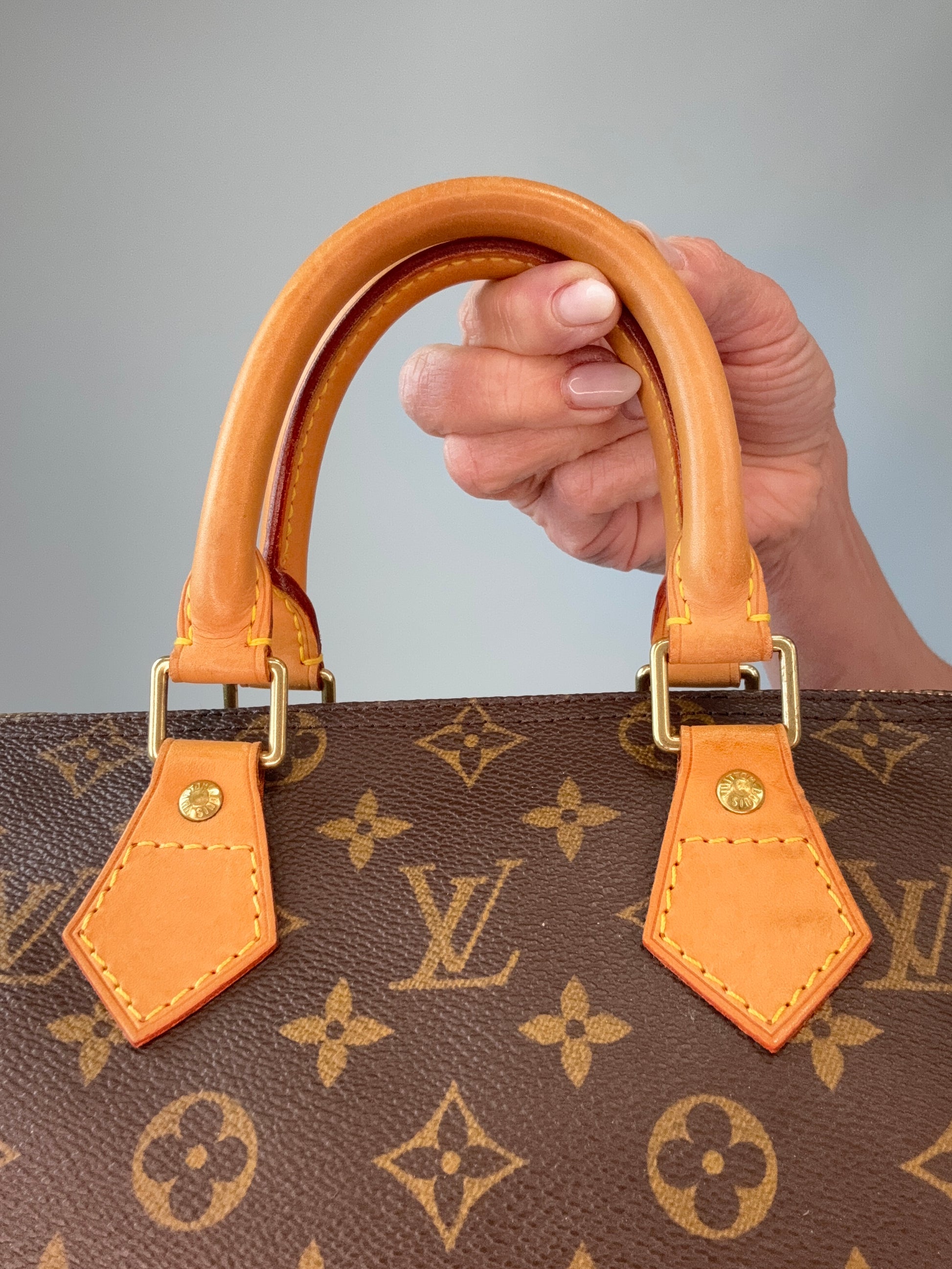 Louis Vuitton Monogram Canvas Speedy 25 – 2002 front of top handles