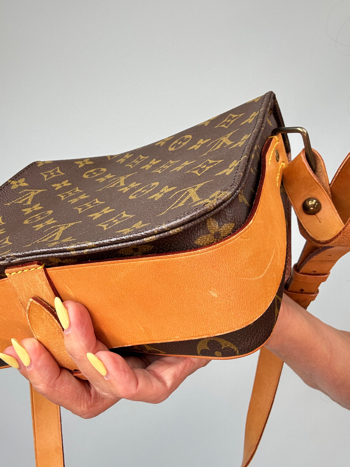 Louis Vuitton Monogram Canvas Cartouchière MM back right bottom corner