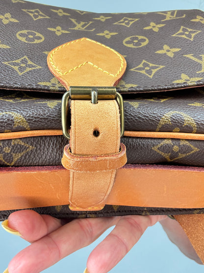 Louis Vuitton Monogram Canvas Cartouchière MM buckle closure