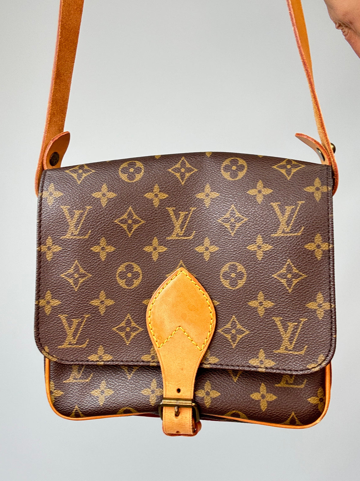 Louis Vuitton Monogram Canvas Cartouchière MM front of bag