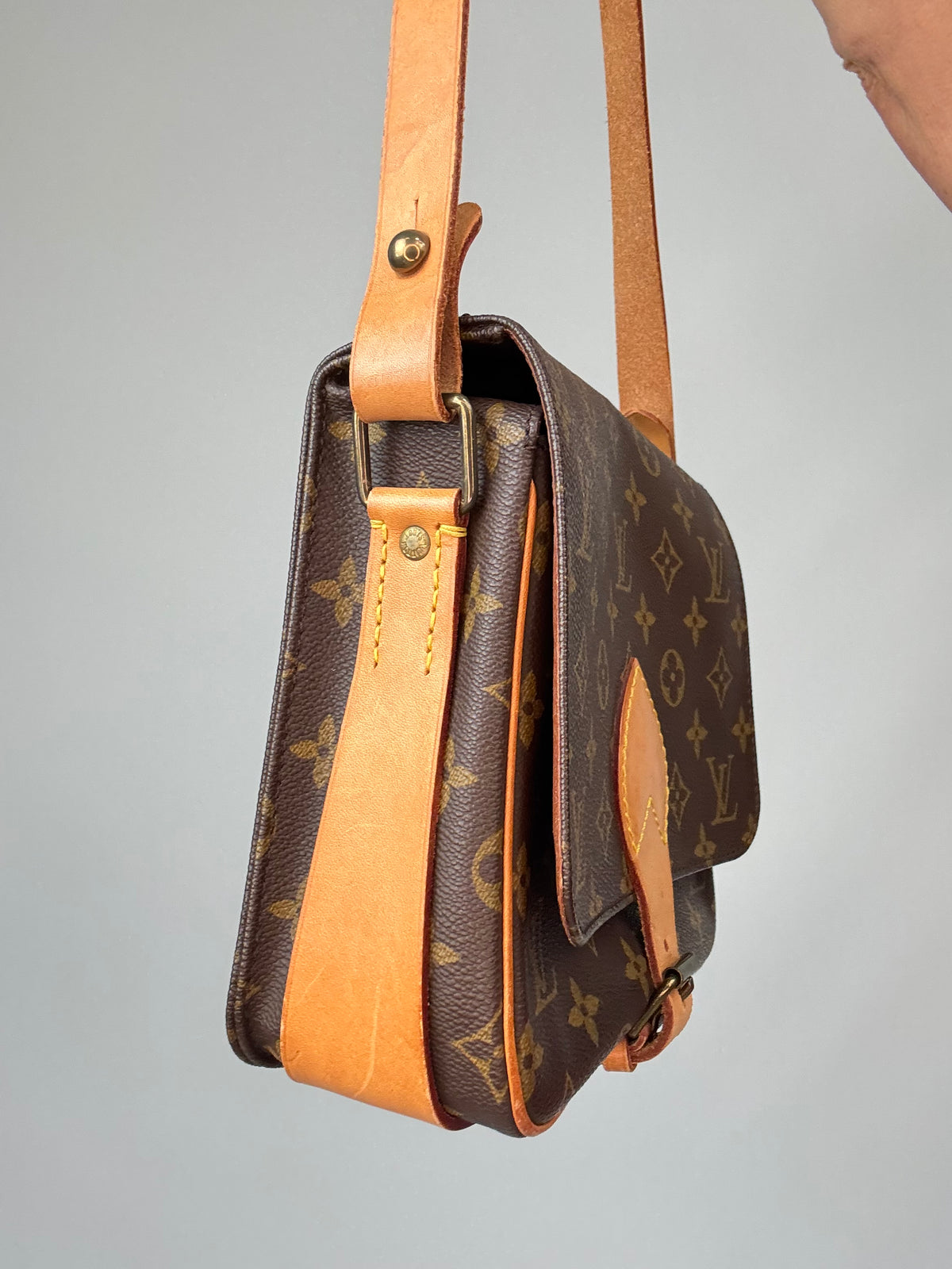 Louis Vuitton Monogram Canvas Cartouchière MM left side