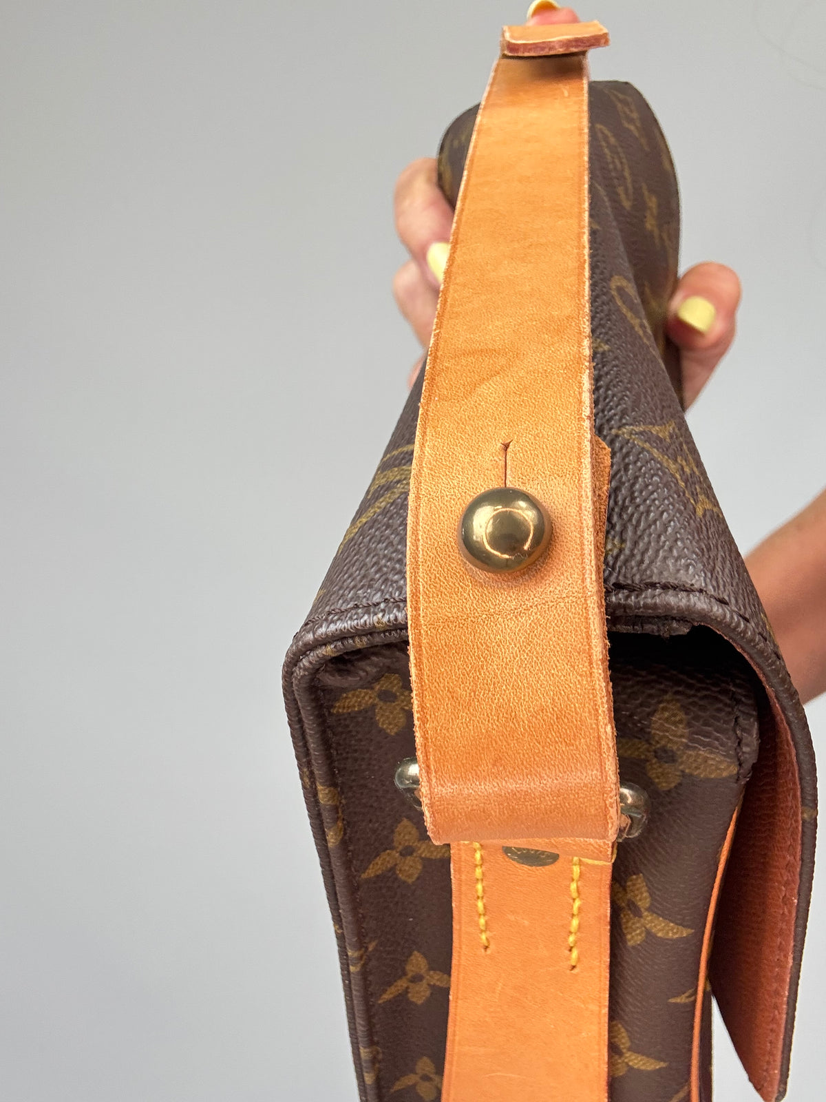Louis Vuitton Monogram Canvas Cartouchière MM top left side