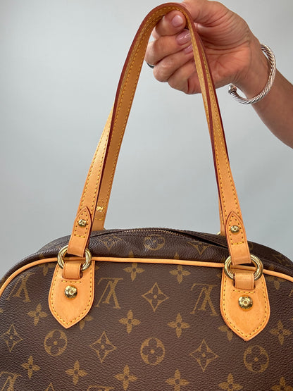 Louis Vuitton Monogram Montorgueil PM back of leather straps