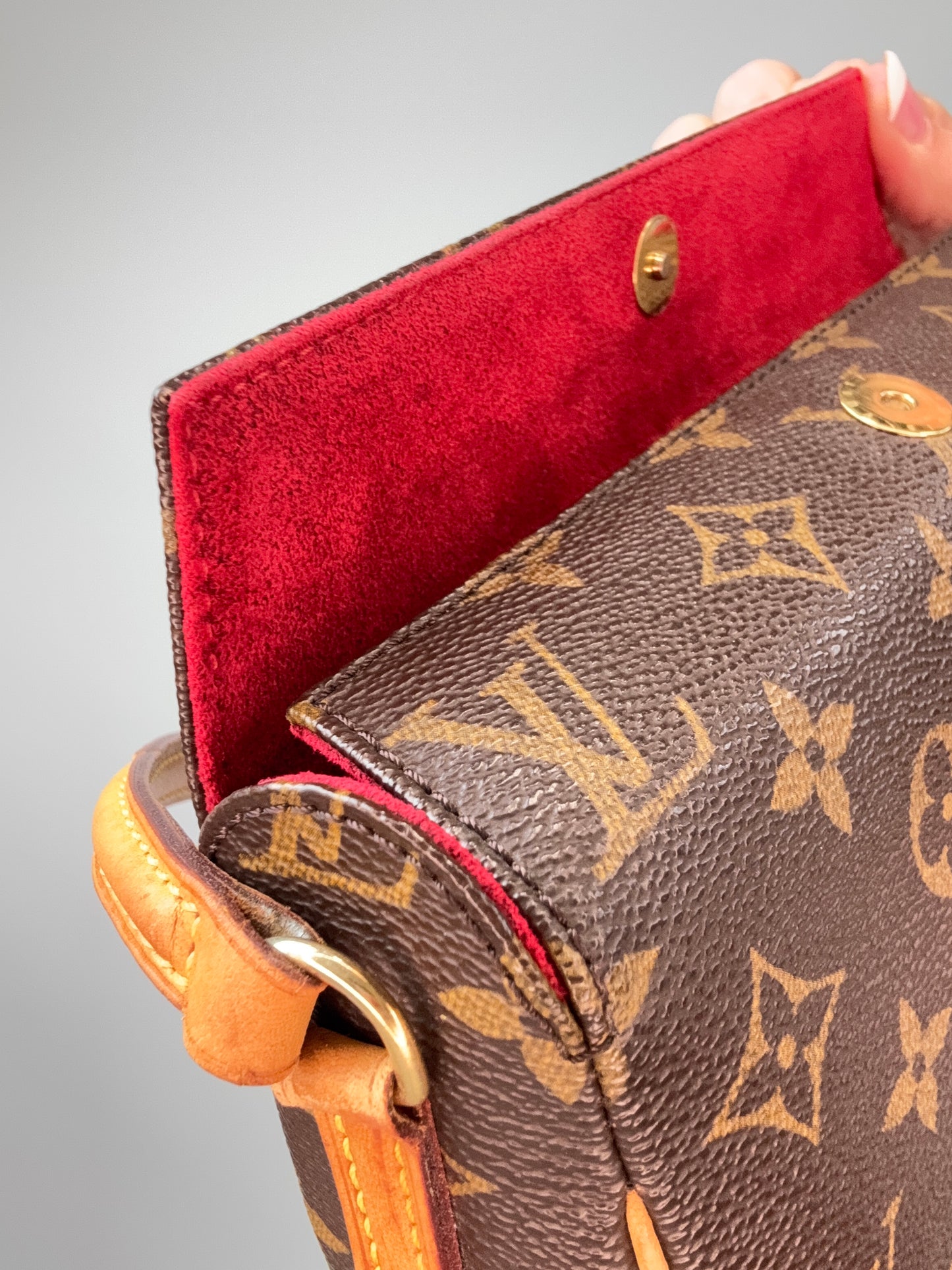 Louis Vuitton Monogram Recital Bag flap interior
