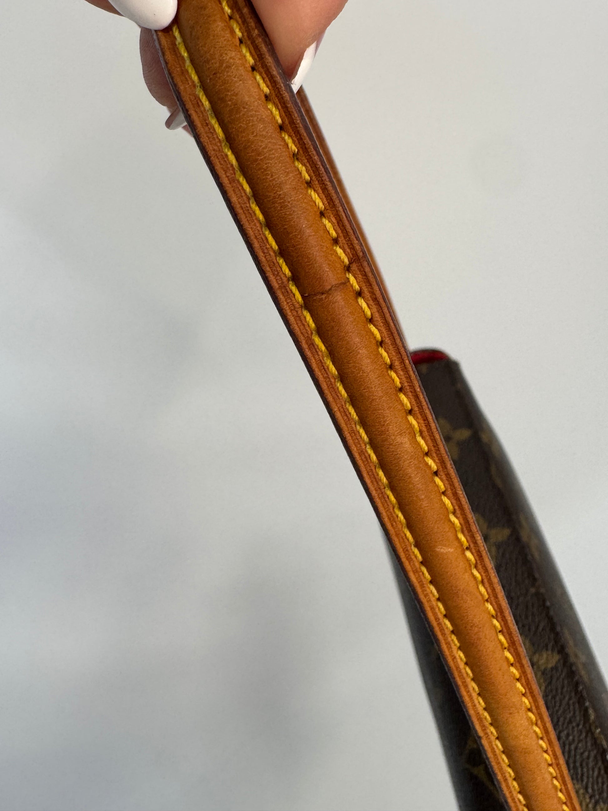 Louis Vuitton Monogram Recital Bag strap wear at top