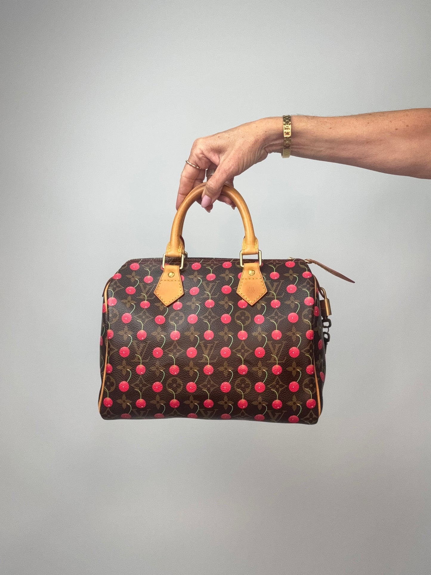 Louis Vuitton Takashi Murakami Monogram Cerises Speedy 25