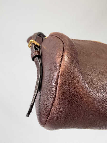 Miu Miu Nappa Leather Aviator Mini Pouch back left bottom