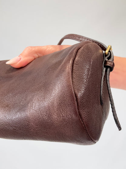 Miu Miu Nappa Leather Aviator Mini Pouch back right bottom