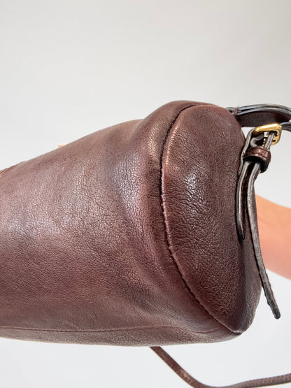 Miu Miu Nappa Leather Aviator Mini Pouch front right bottom