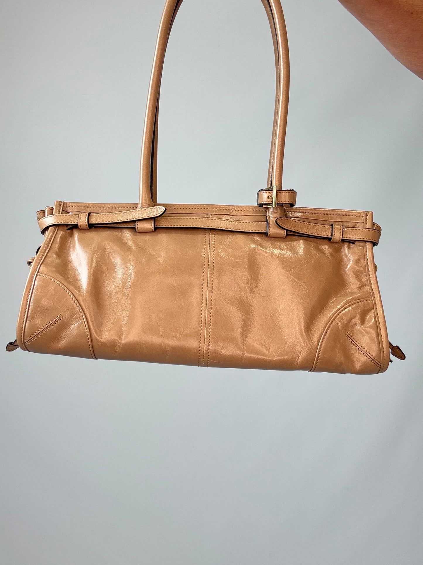 Prada Medium Bonnie East West Tote back of handbag