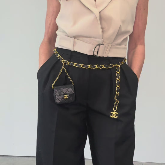 Chanel Quilted Lambskin Micro Mini Belt Bag video