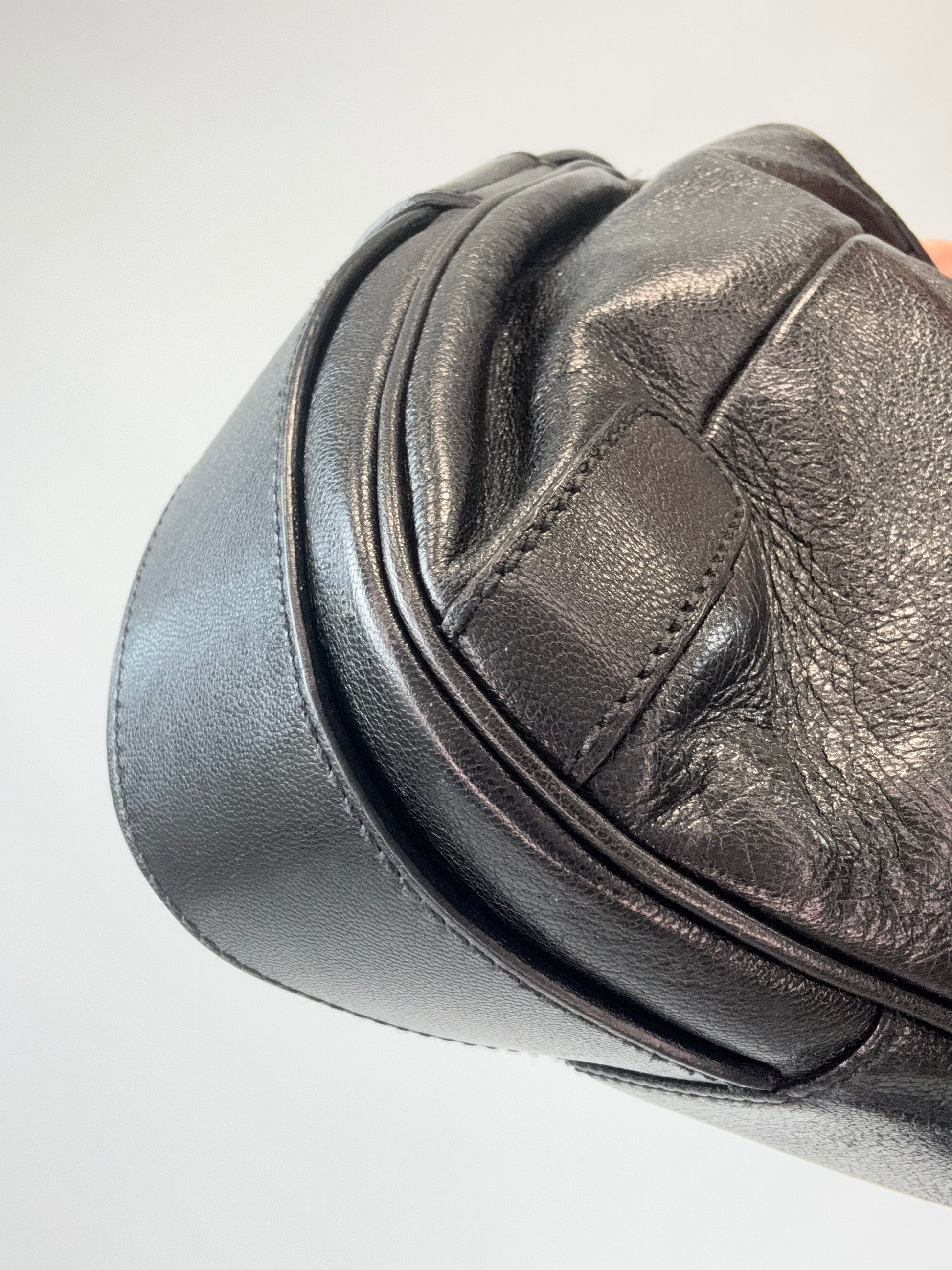 Saint Laurent Mombasa Hobo Bag  back left bottom corner