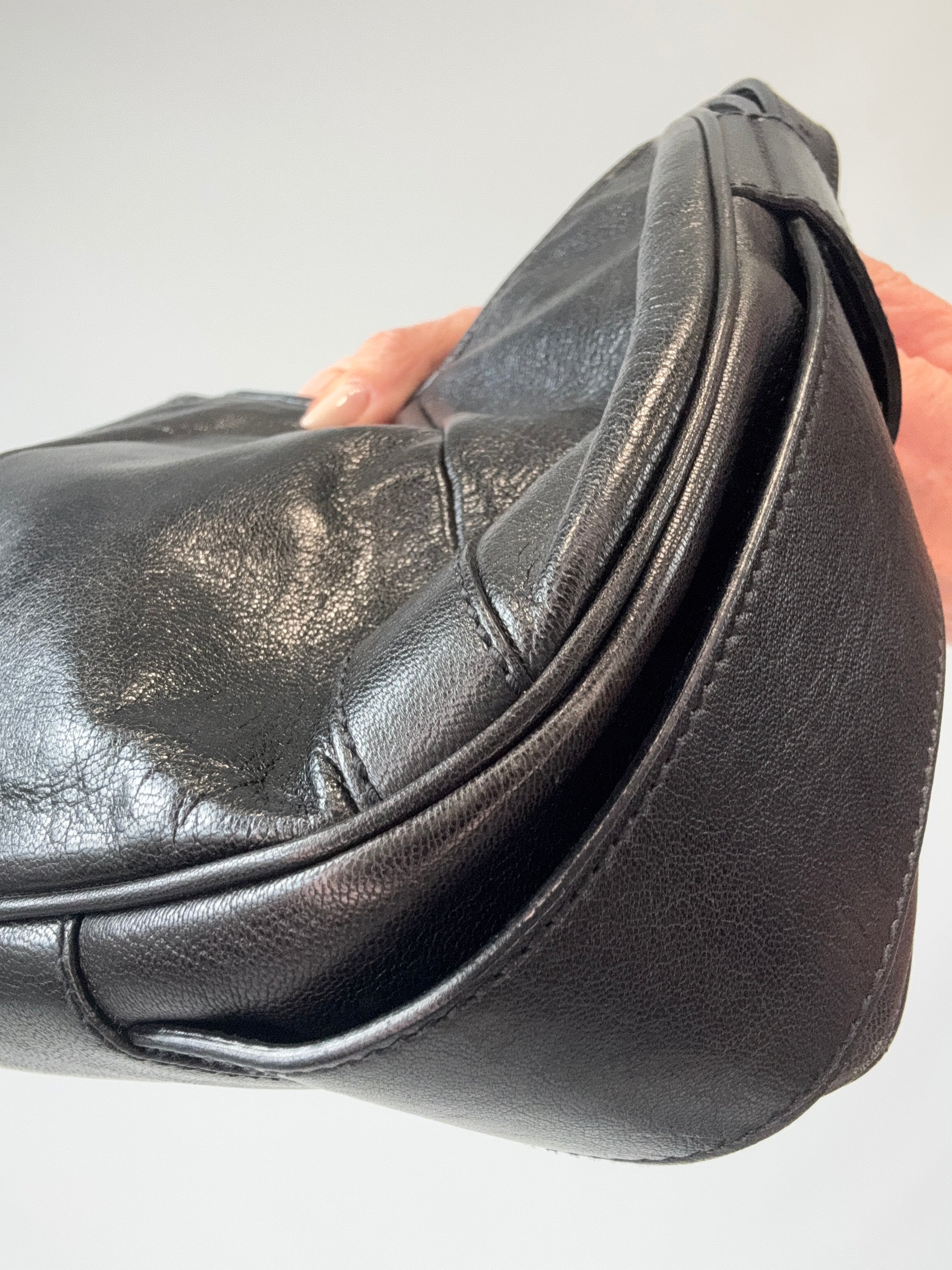 Saint Laurent Mombasa Hobo Bag  back right bottom corner