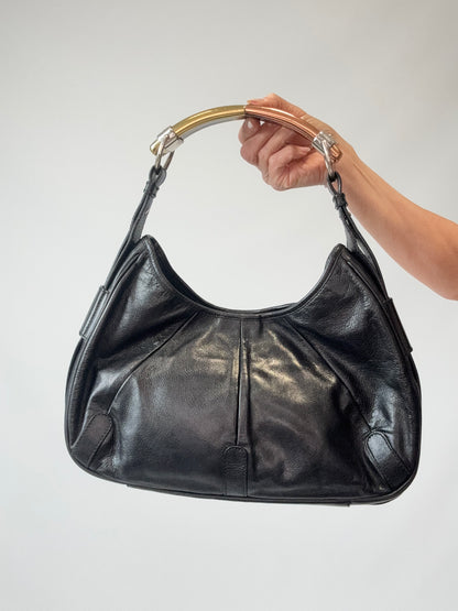 Saint Laurent Mombasa Hobo Bag  back of handbag