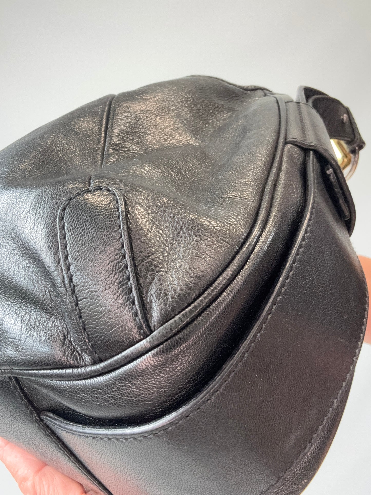 Saint Laurent Mombasa Hobo Bag  front right bottom corner