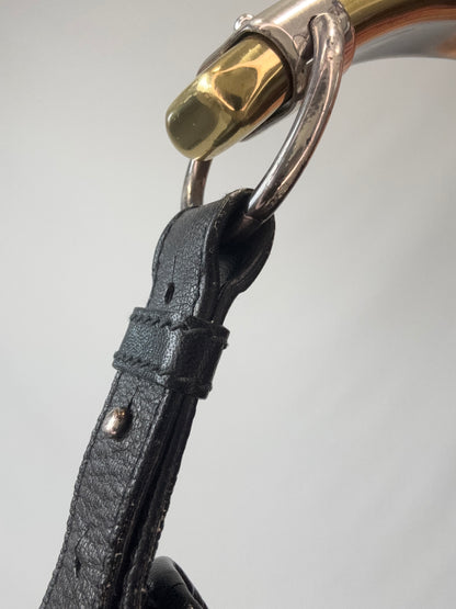 Saint Laurent Mombasa Hobo Bag  hardware in the leather opposite side