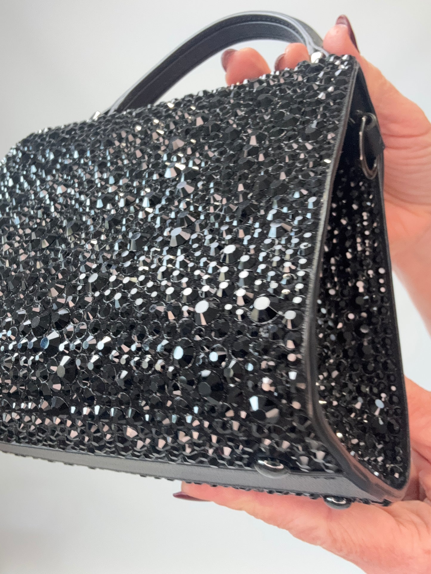 Valentino Garavani Mini VSling - Black back right bottom corner