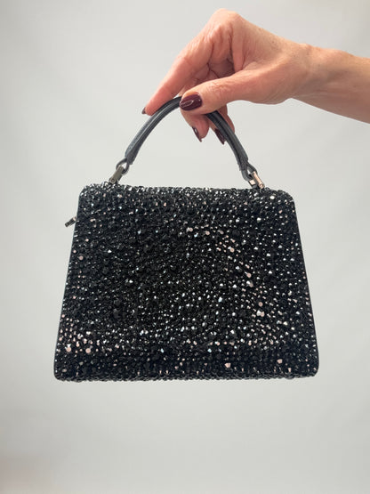 Valentino Garavani Mini VSling - Black back of handbag