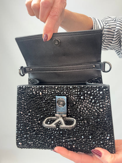 Valentino Garavani Mini VSling - Black interior flap