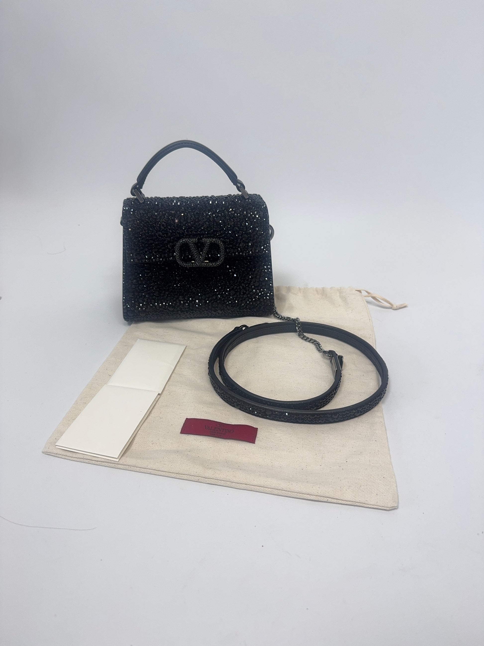 Valentino Garavani Mini VSling - Black with dust bag and care cards