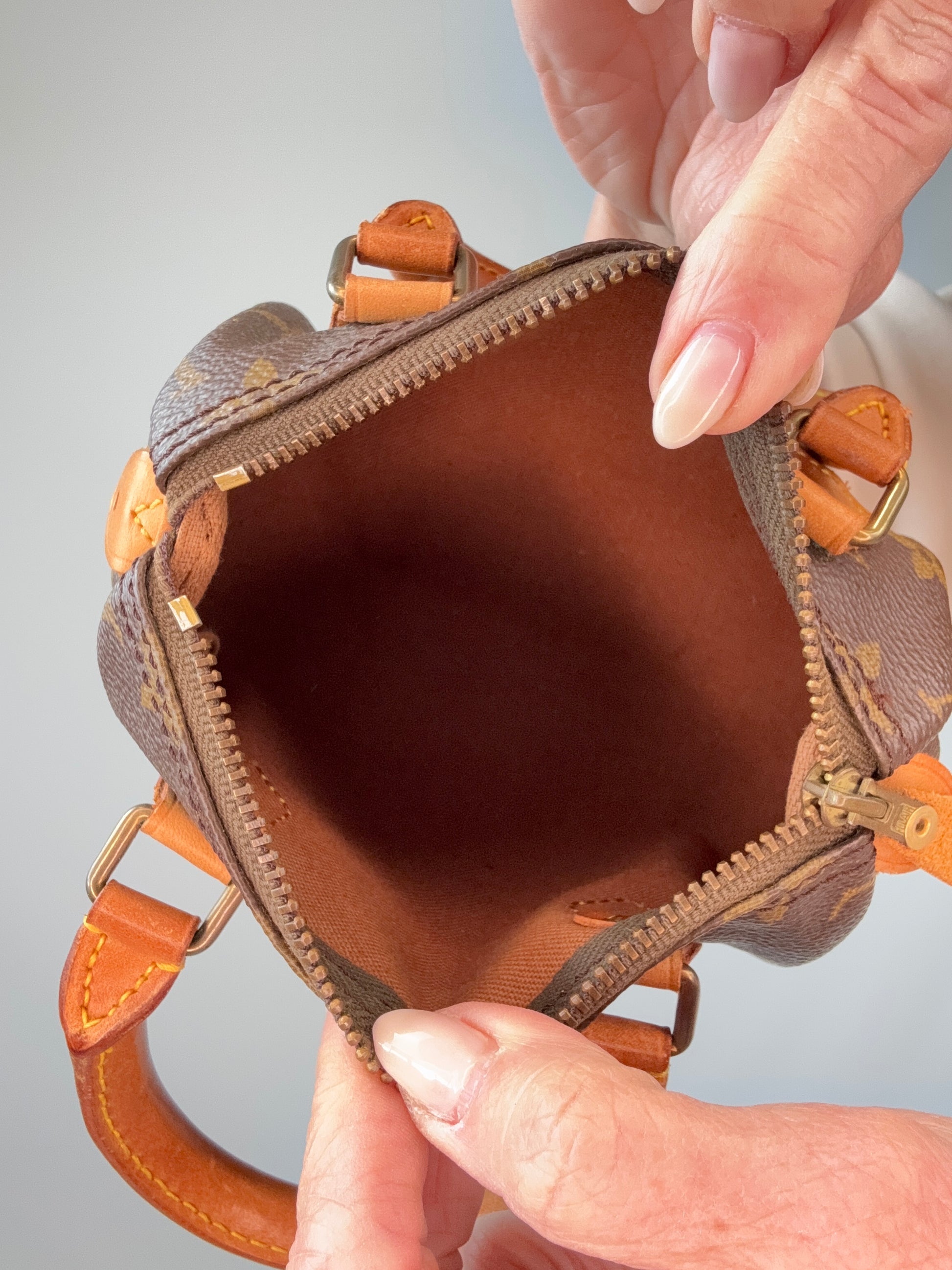 Vintage Louis Vuitton Nano Monogram Speedy  interior