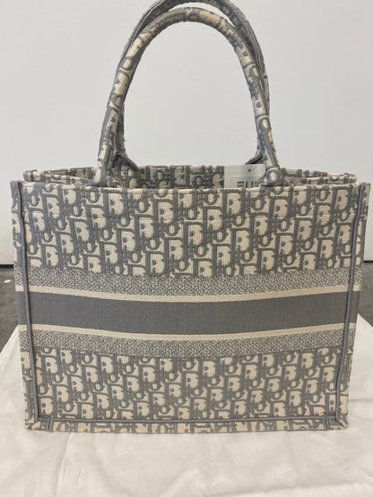 Medium Dior Book Tote Grey Oblique