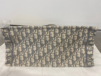 Medium Dior Book Tote Grey Oblique